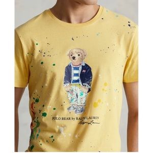 Polo paint splatter tee men’s